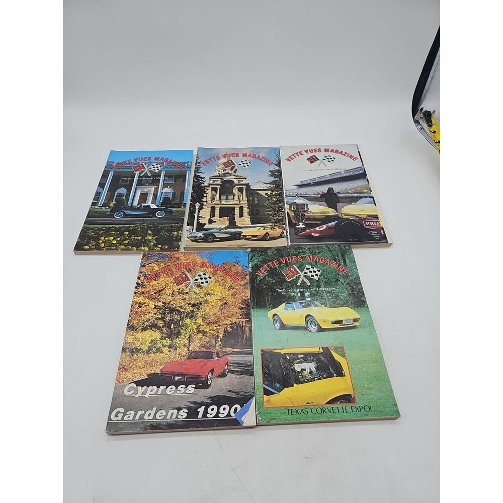 vette vues magazine Vintage Lot Of 5 1990‎